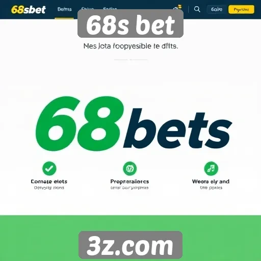 Características principais do site 68s bet
